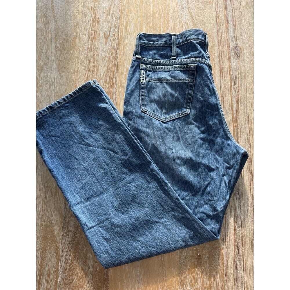 Cinch White Label Jeans Mens 35x32 Medium Stonewash Relaxed Straight MB92834